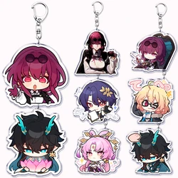 Cute Chaveiros Kafka Dan Heng Keychain for Accessories Bag Chains 3rd Hsr Pendant Key Chain Ring Keyrings Jewelry Gifts