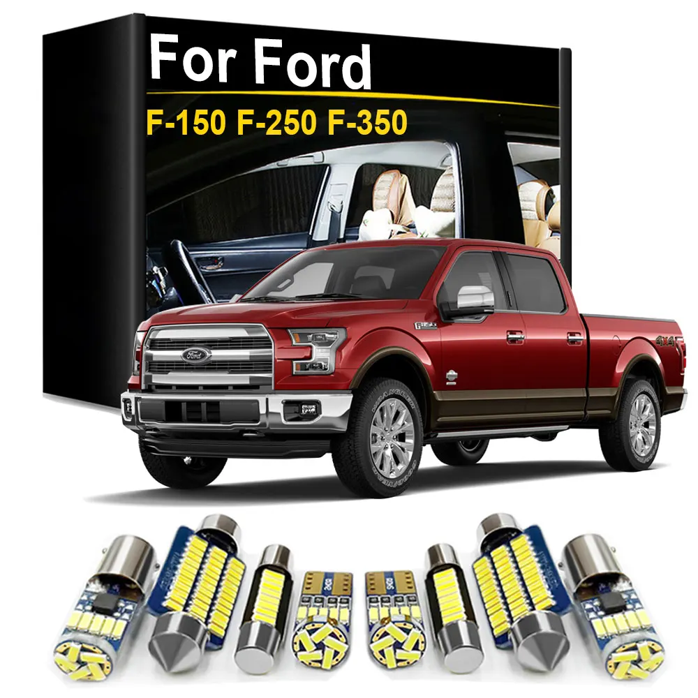 Interior LED Light Reading Lamp Kit For Ford F-150 F-250 F-350 Pickup 1989- 2012 2013 2014 2015 2016 2017 2018 2019 2020 Canbus
