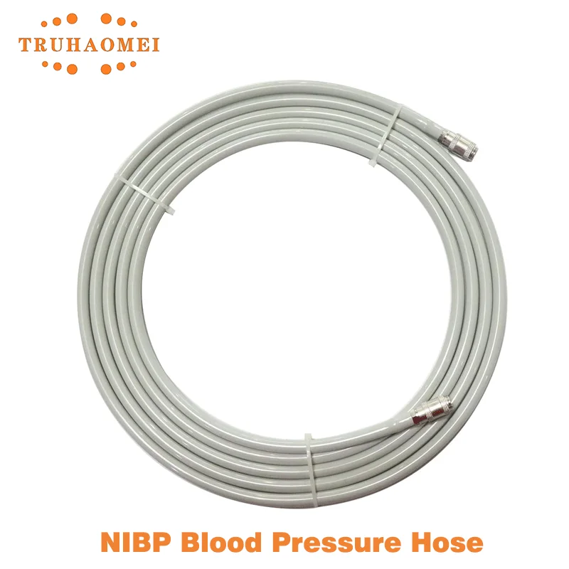Reusable For Mindray CM1904 NIBP Hose Blood Pressure Cuff Tubing Air Hose Self Locking Interconnect Single Tube 2.5 Meters