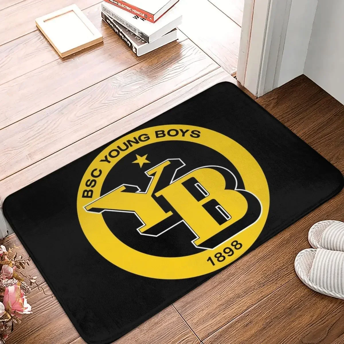 BSC Young Boys Swiss Football Sports Fans Bern Switzerland Doormat Rug Carpet Mat Footpad Front Room Corridor Kitchen Bedroo