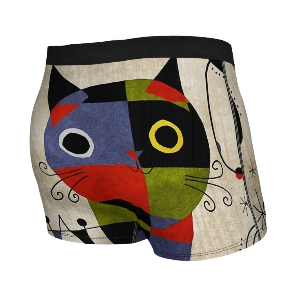 Joan Miro Art Painting Men Boxer Briefs Underwear Spanish Surrealism Painter Highly Breathable Top Quality Gift Idea