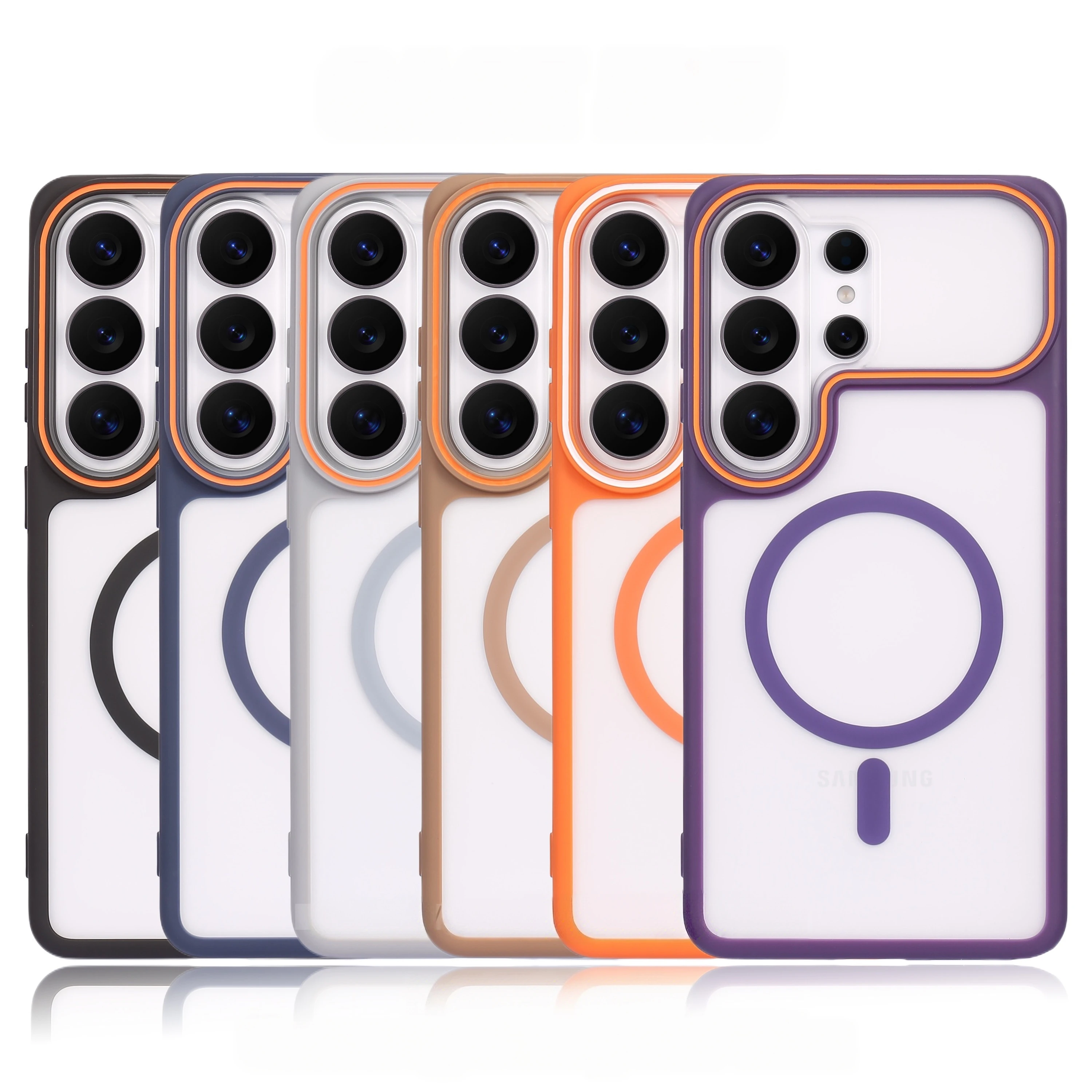 Luxury Magnetic Matte Clear Case For Samsung Galaxy S26 PlusS25 FE S24 23 UltraS26Ultra For Magsafe Wireless Charge Armor Cover