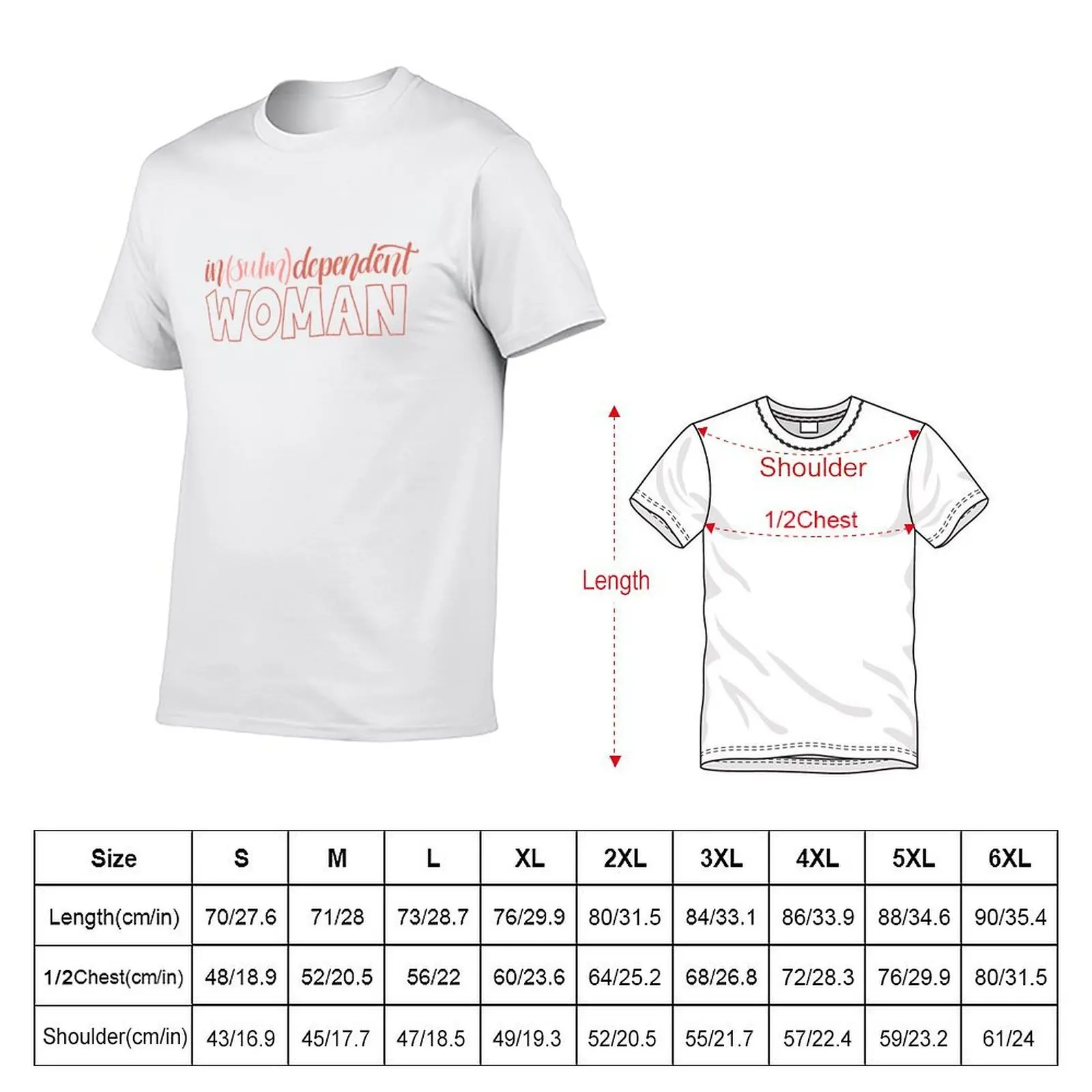 In(sulin)dependent Woman T-Shirt Fitness Training Breathable Tee