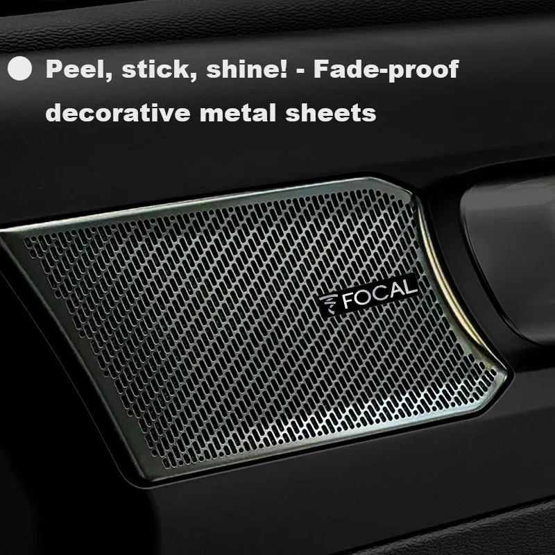 البؤري شارة الألومنيوم ثلاثية الأبعاد ملصقات صوت السيارة لفولكس واجن مرسيدس بنز أودي ميتسوبيشي لانسر بي إم دبليو فورد ميني كوبر أوبل