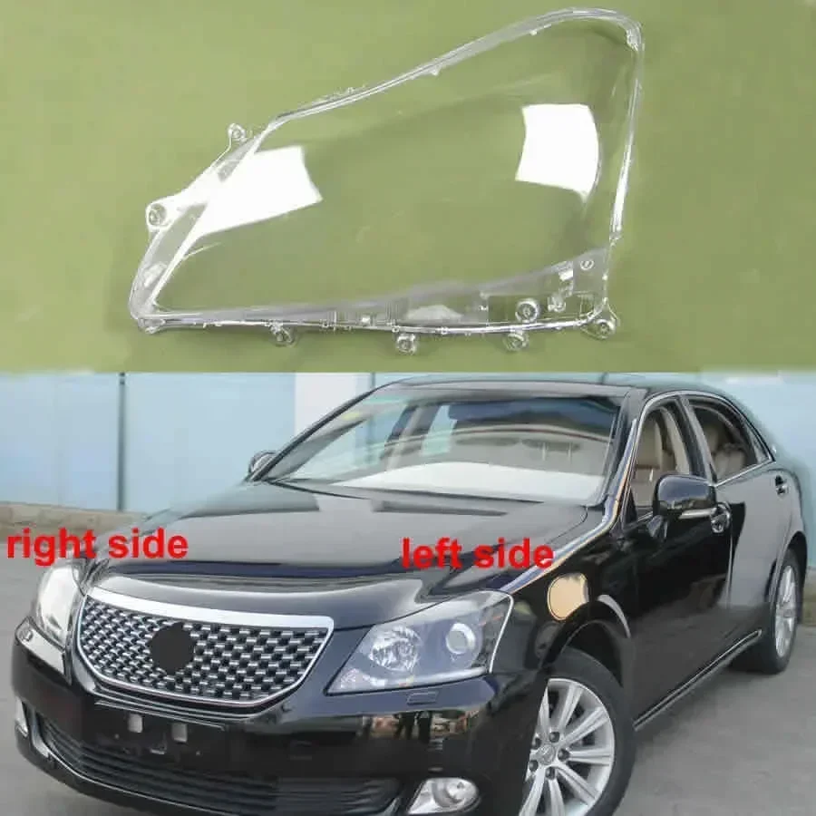 

Front Headlamp Cover Transparent Lampshades Lamp Shell Masks Lens Plexiglass For Toyota Crown 13 Generation 2010 2011 2012