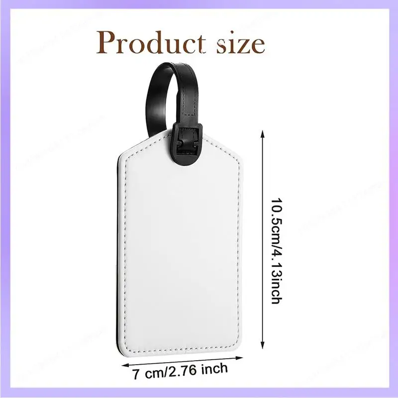 N83R 20 حزمة بو الجلود نقل الحرارة حقيبة العلامات علامات الأمتعة لحقيبة السفر حقائب رياضية حامل