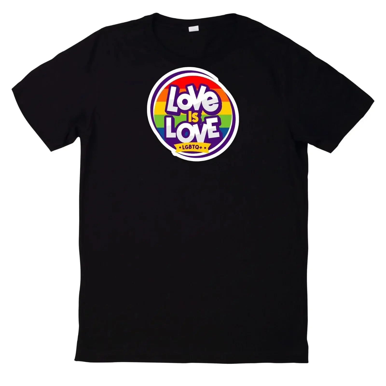 T Shirt Love Is Liebe Ist LGBTQIA vintage Washed homme Slightly Casual Breathable Top For Everyday Wear Versatile streetwear