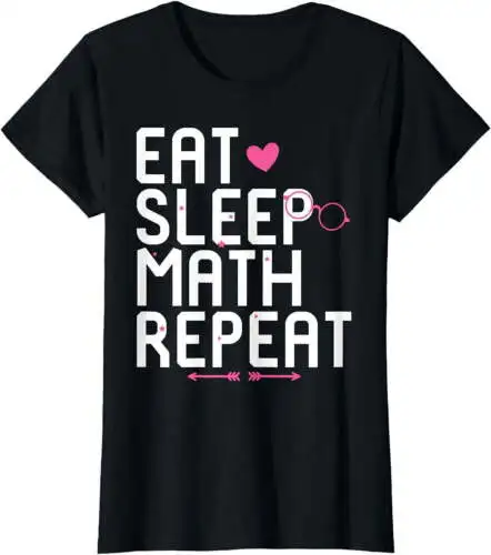 Eat Sleep Math Repeat Homeschooled Student Equation Solver T-Shirt