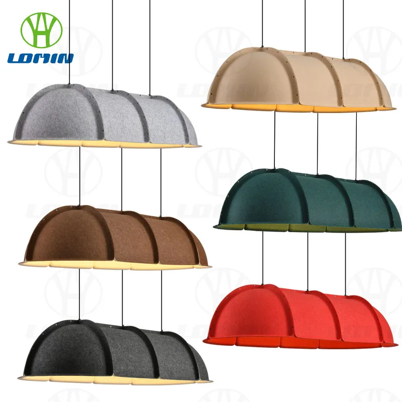 Lomin Felt Fabric Pendant Light E27 LED Creative Sound-Absorbing Lamp for Restaurant Bar Counter Office Coffee Shop