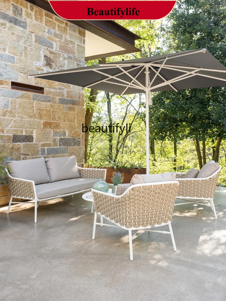 

Outdoor Villa Courtyard Garden Outdoor Hotel Outdoor Terrace Leisure Sofa Combination H