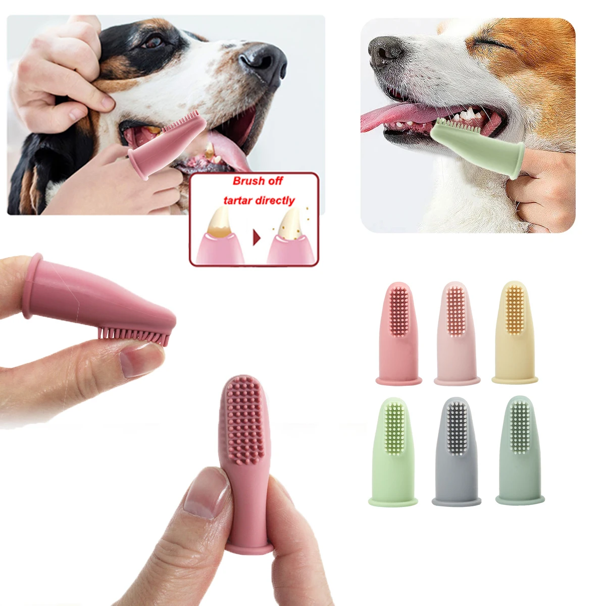 Effective, High-quality Premium Small Breed Teddy Dog Toothbrush for Puppies - Durable and Gentle Grooming Supplies for Exceptio