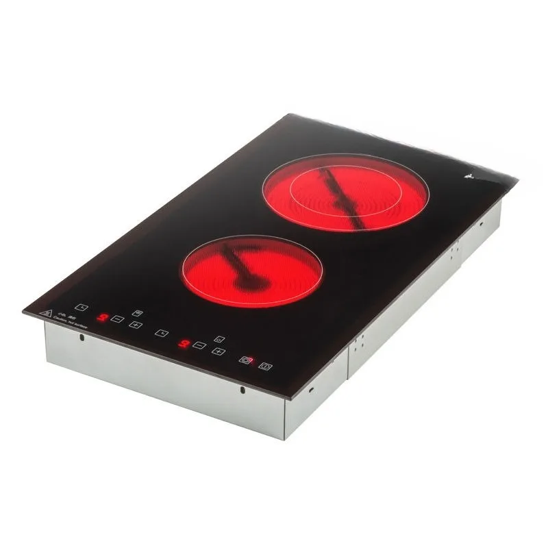 

2900II Vertical Embedded Touch Electric Ceramic Stove Household Vertical Double Stove