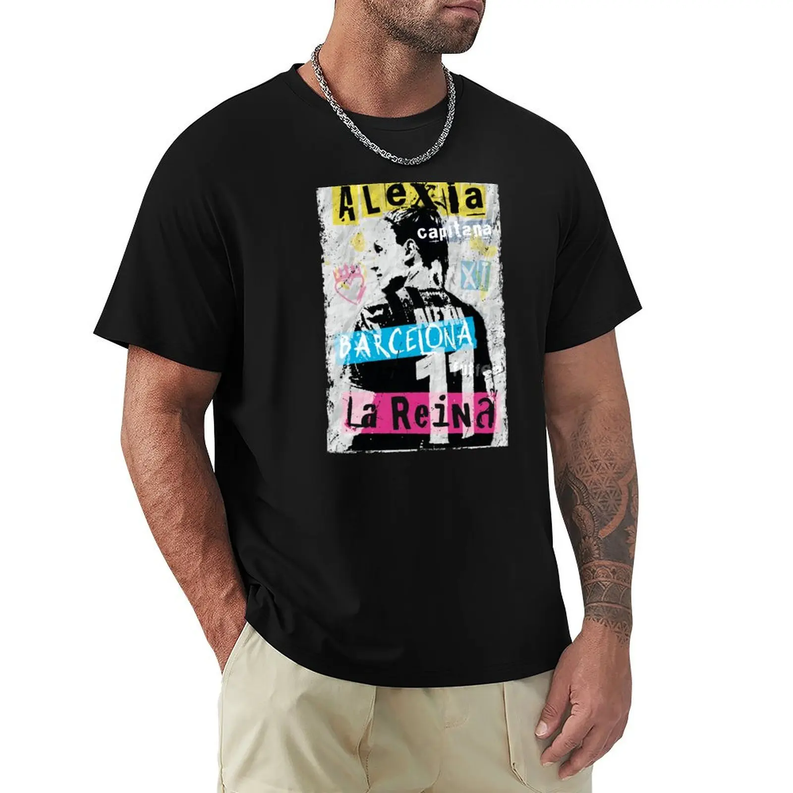 Alexia La Reina - punk style poster T-Shirt Casual Basic Short Sleeve T-Shirt