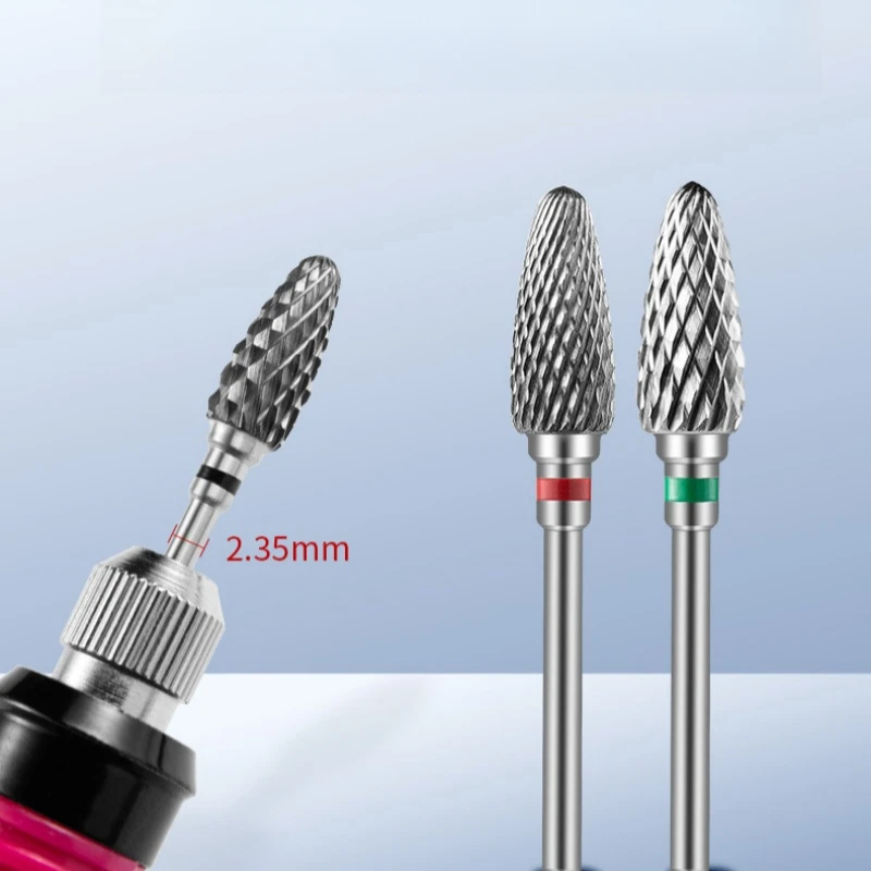 5 個のタングステンカーバイドポリッシュバリ 3/32 インチシャンク切断バリ Ø6 x 2.35 ミリメートルロータリーツール用ネイルドリルアクセサリービット