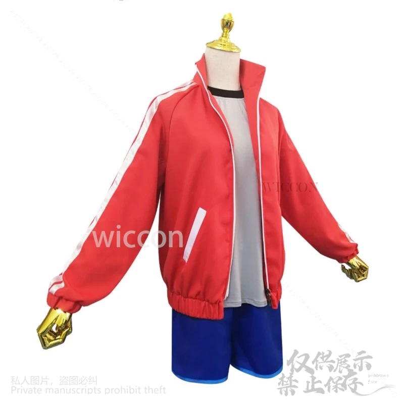 Anime BNA: Brand New Animal Cosplay Costume, Kagemori Michiru, Uniforme de sport en fourrure, Queue d'oreille, Perruque Cos imbibée pour filles, Halloween