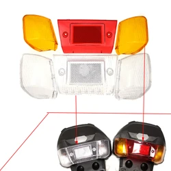 Motorcycle Tail Lamp Lens for Yamaha Scooter JOG50 CY50 3KJ ZR50 White/Red Plastic Rear Brake Stop Light Cover Indicator Glass
