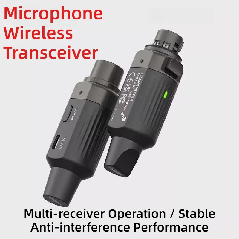 Compact Microphone Wireless Transceiver Portable Jamproof Stable Durable Wireless Transceiver Musical Instrument Accessories