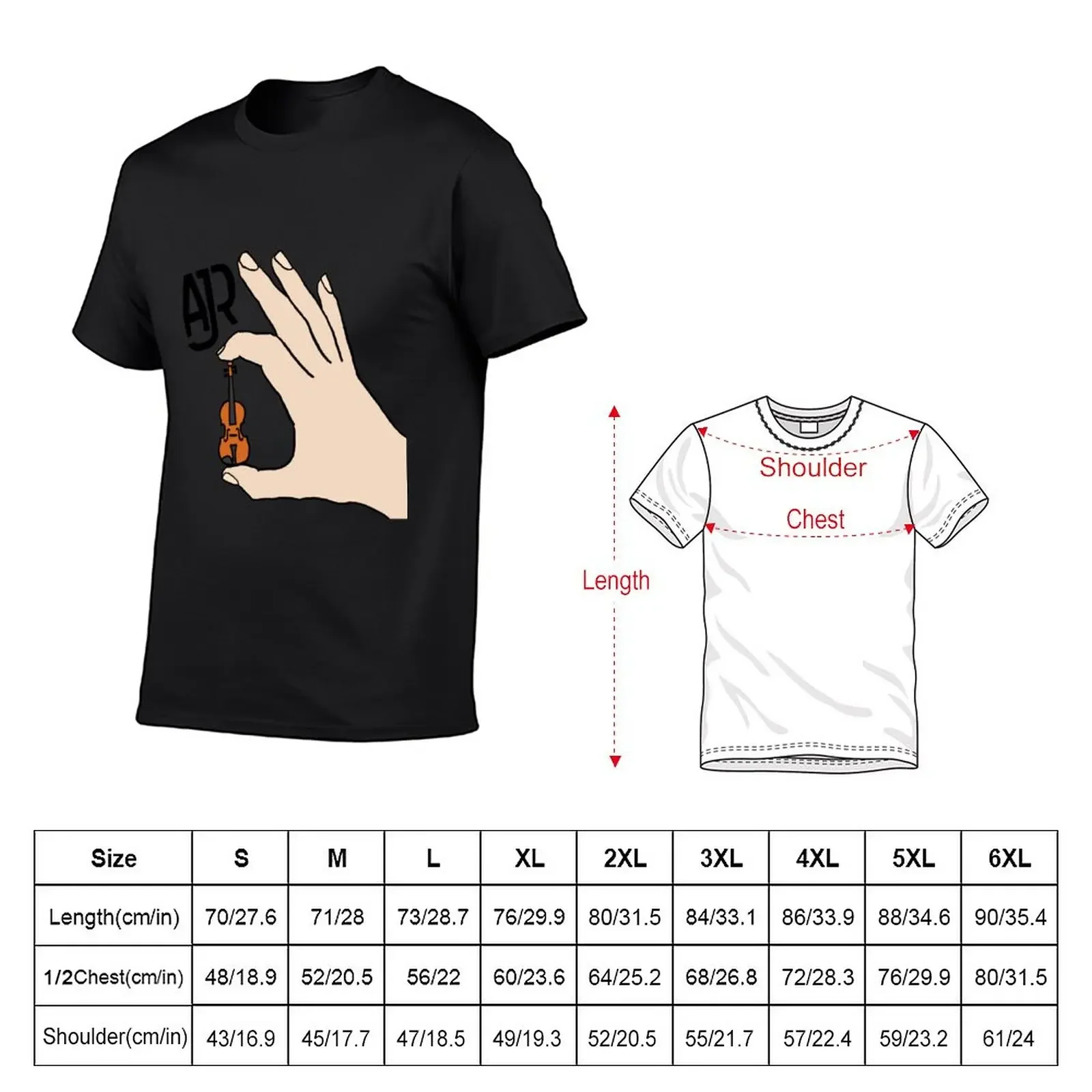 AJR World's Smallest Violin T-Shirt boys animal print quick drying fruit of the loom mens t shirts