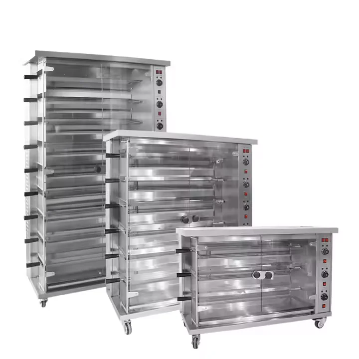 Commercial 2-rod gas barbecue oven, large capacity use, can bake 8-10 chickens