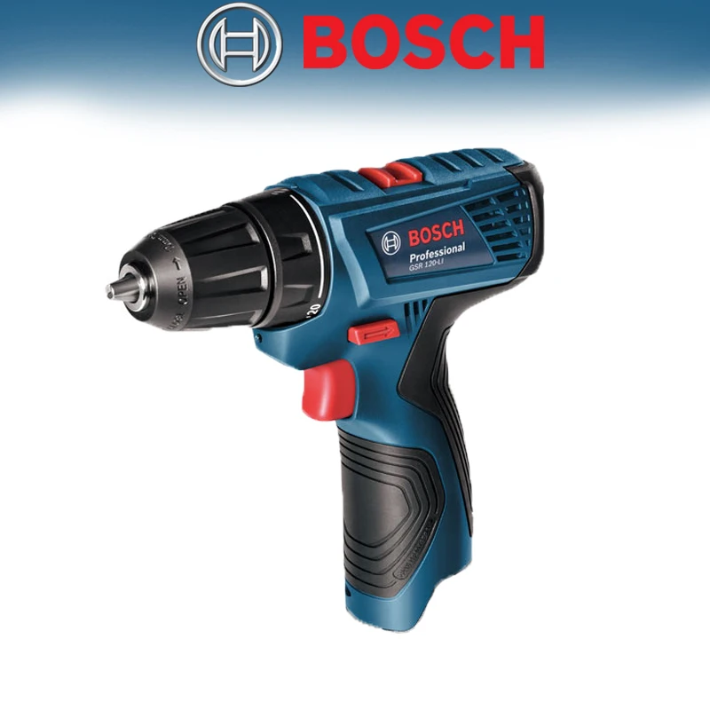 BOSCH GSR 120-LI 12V Cordless Drill Driver High-powered 2-in-1 Durable Household DIY Electric Hand Drill Screwdriver Power Tools