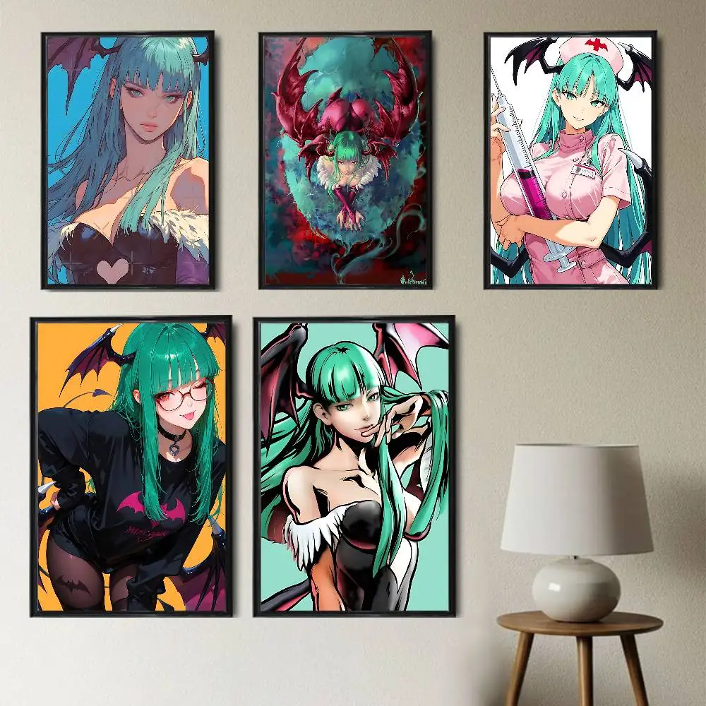 Demon Realm Morrigan Aensland Poster Poster Paper Print Home Living Room Bedroom Entrance Bar Cafe Art Painting Decoration