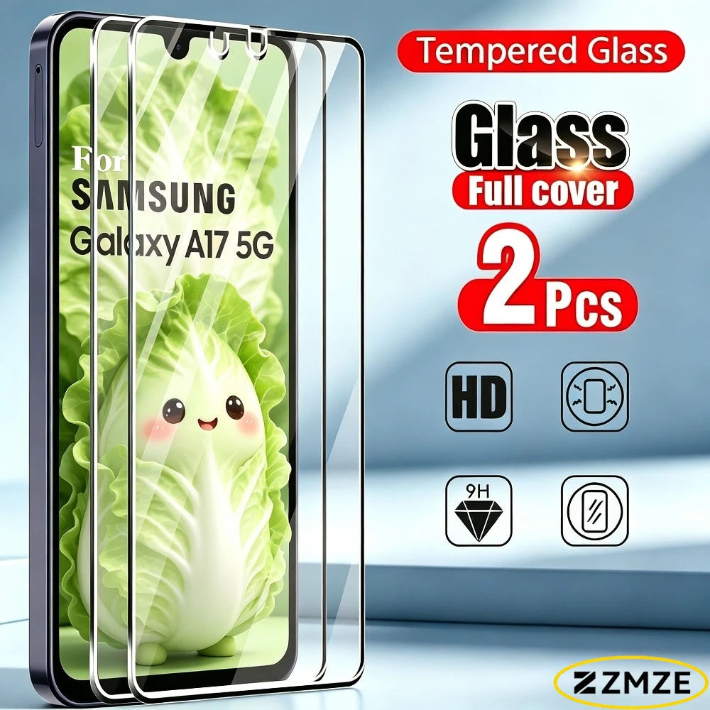 

2Pcs High Definition Tempered Glass for Samsung A17 A25 A26 A34 A35 A36 A37 A53 A55 A56 A57 A73 5G Anti-Scratch Screen Protector