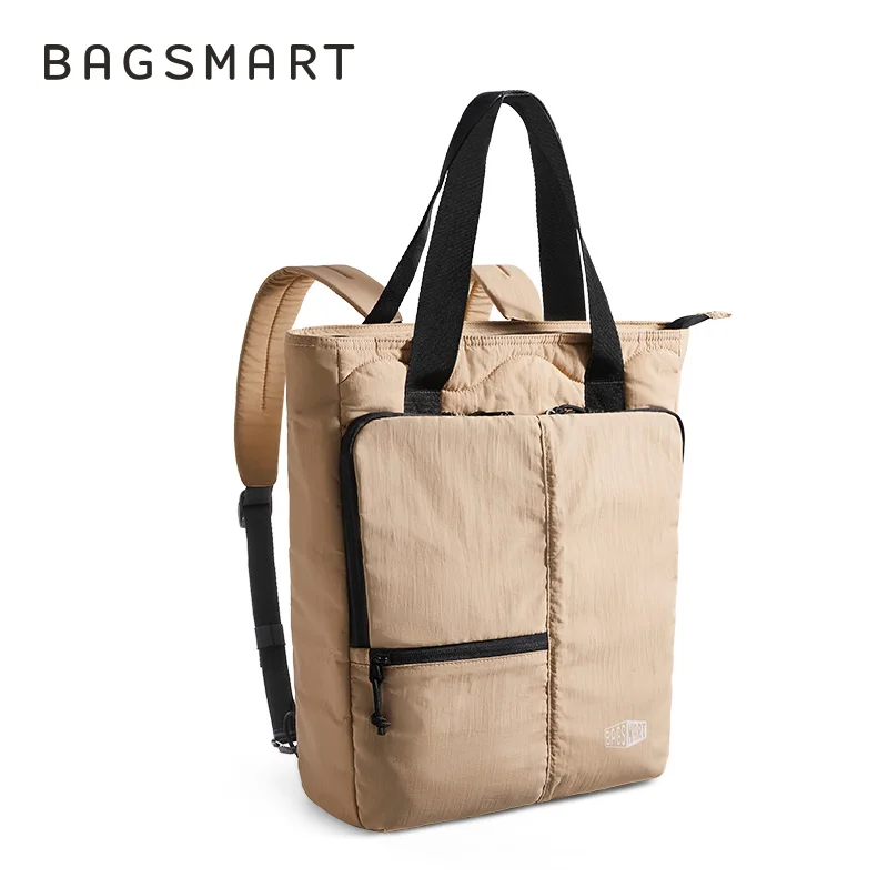 BAGSMART حقيبة المدرسة 15.6 بوصة حقيبة كمبيوتر محمول مقاوم للماء التنقل حقيبة يد نسائية سعة كبيرة حقيبة حمل الكلية