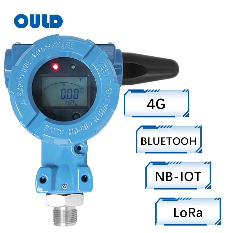 OULD PT-W20 ZigBee, NB-IoT, LORA Wireless Pressure Transmitter with LCD Display for Water Oil Gas