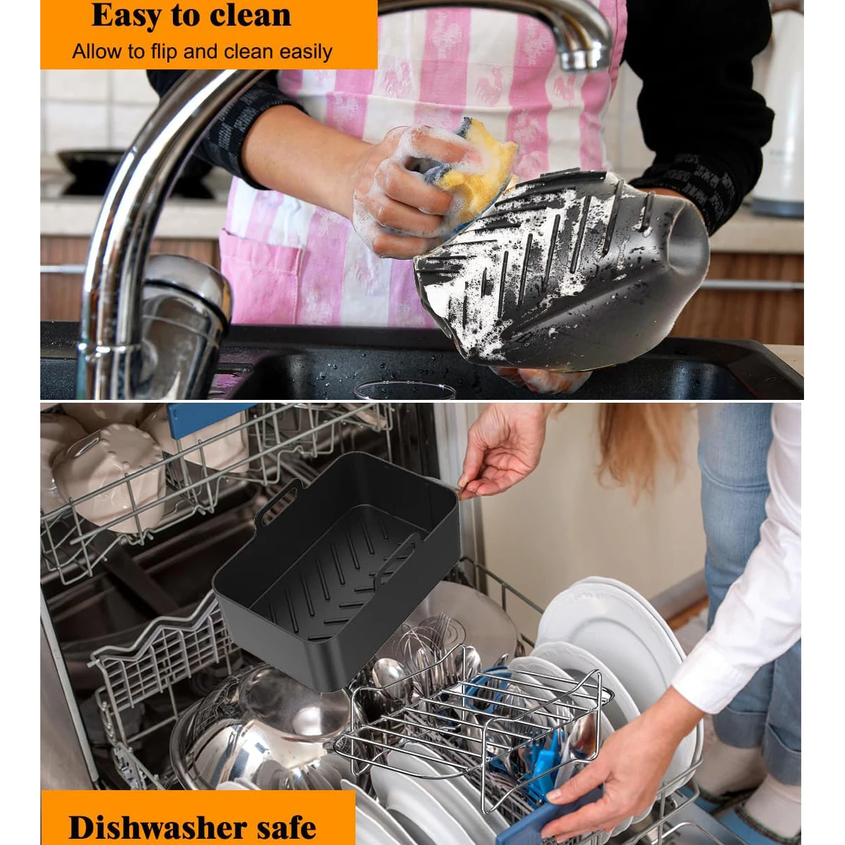 エアフライヤーアクセサリー、15個、Ninja Foodi AF300UK、AF400UK、およびその他の7.6L-9.5Lデュアルゾーンエアフライヤーに適しています。