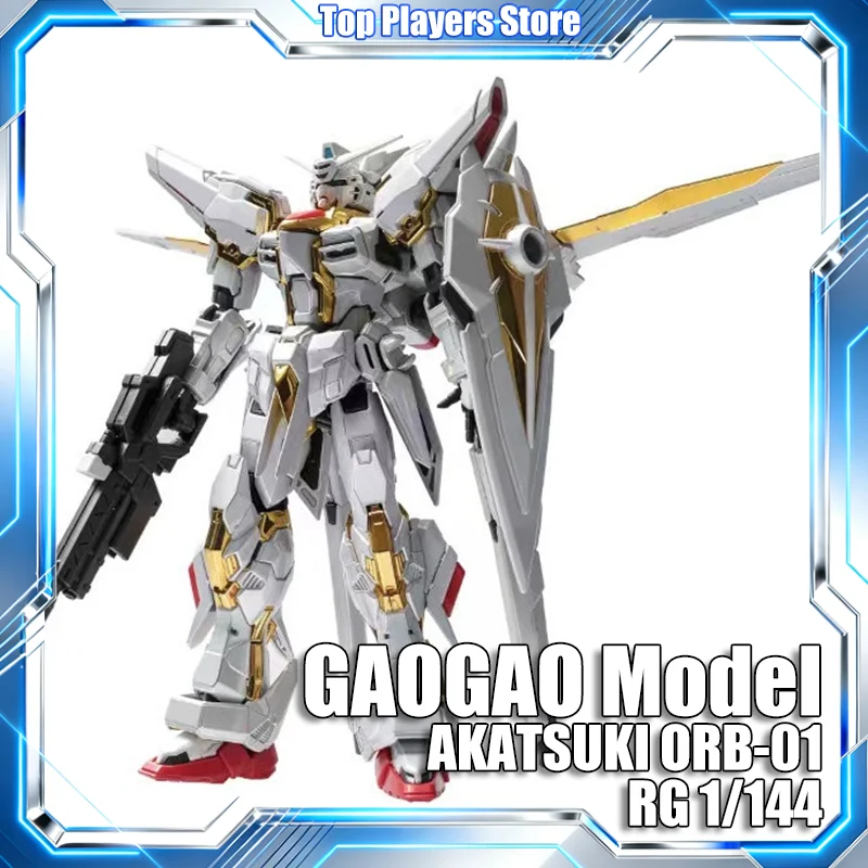 

In Stock GAOGAO Model AKATSUKI ORB-01 RG 1/144 White Gold Electroplate Version Toys Assembly Model Kit Mecha Action Figure Gift