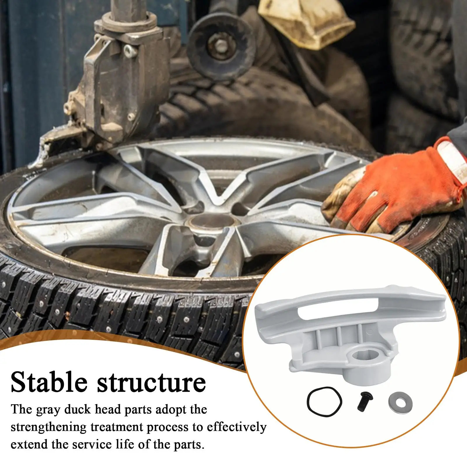 

Duck Bill Tire Changer Tire Machine Head Parts Kit Tool Kit Replacement with Mounting Demount Modification Removal Function