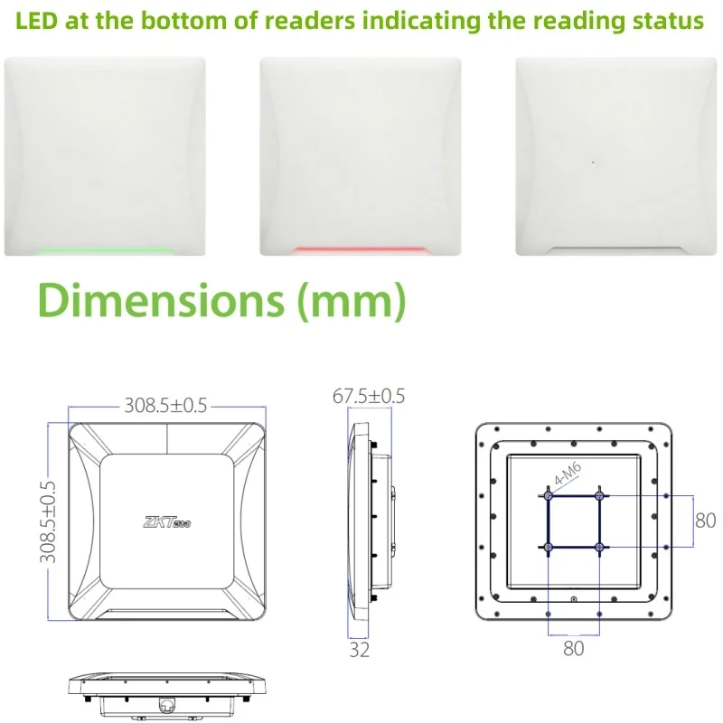 Ultra-high frequency readers 902MHz-928MHz UHF5F Pro Long Range UHF Reader Used In Vehicle Management And Personnel Management