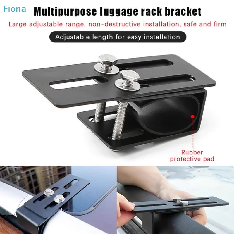 ✔Universal Led Light Bar Roof Rack Mount Bracket Durable Iron No-Drill Installation Fixture For Suvs & Off-Road Vehicles