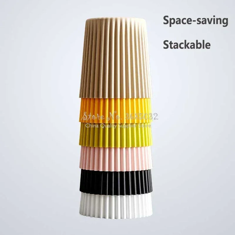 New Wrinkle Plastic Coffee Table,Macaroon Color,Living Room Side Table,Bedside Round Table,Creative Stool,Cake-shaped Home Decor