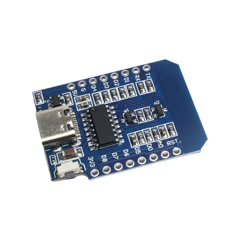 Type-C ESP8266 ESP12F USB D1 لوحة تطوير صغيرة ESP8266 منفذ تسلسلي لاسلكي WIFI تطوير إنترنت الأشياء لوحة تركيبية Mcu مع دبابيس