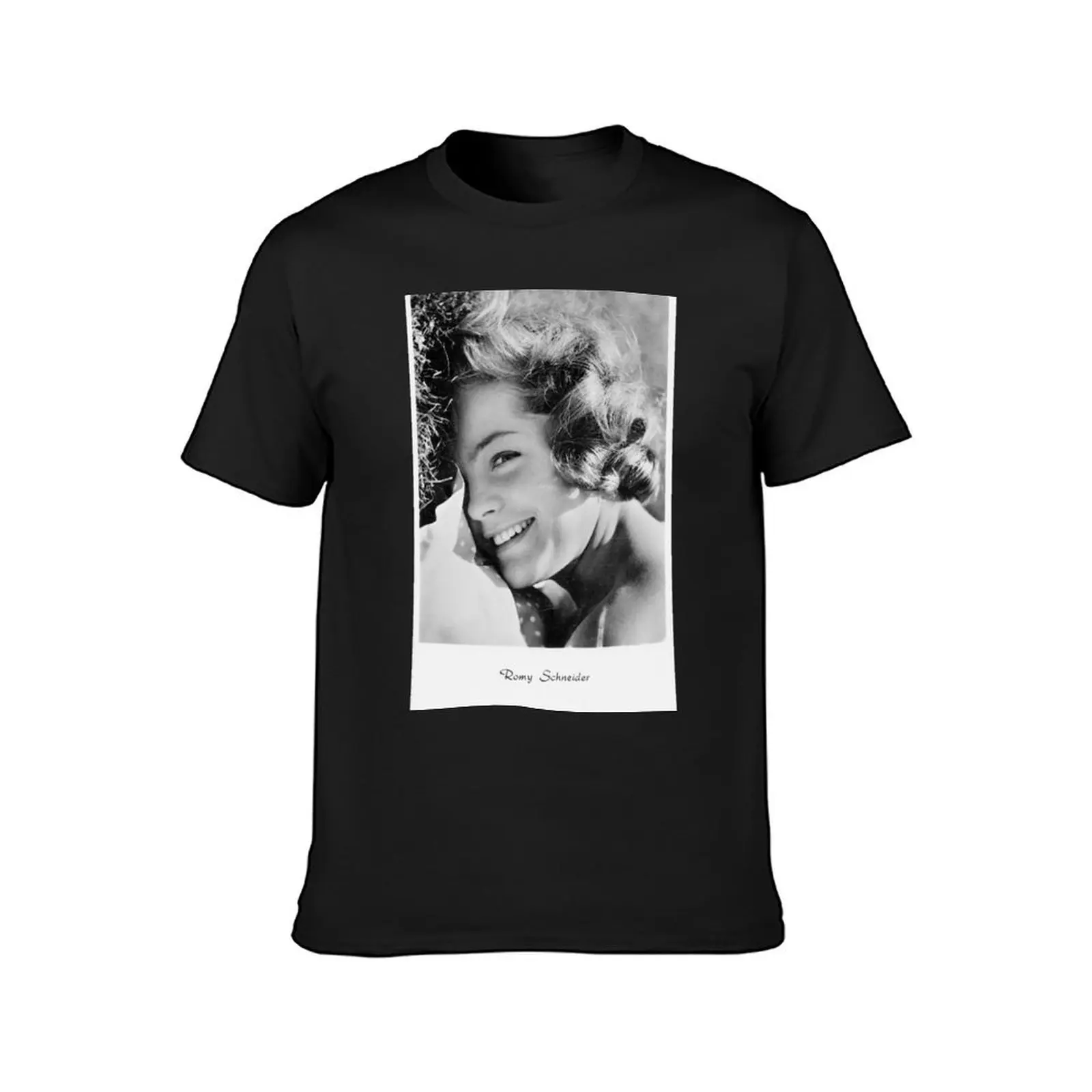 Vintage Young Romy Schneider T-Shirt blanks vintage clothes boys whites plain t shirts men