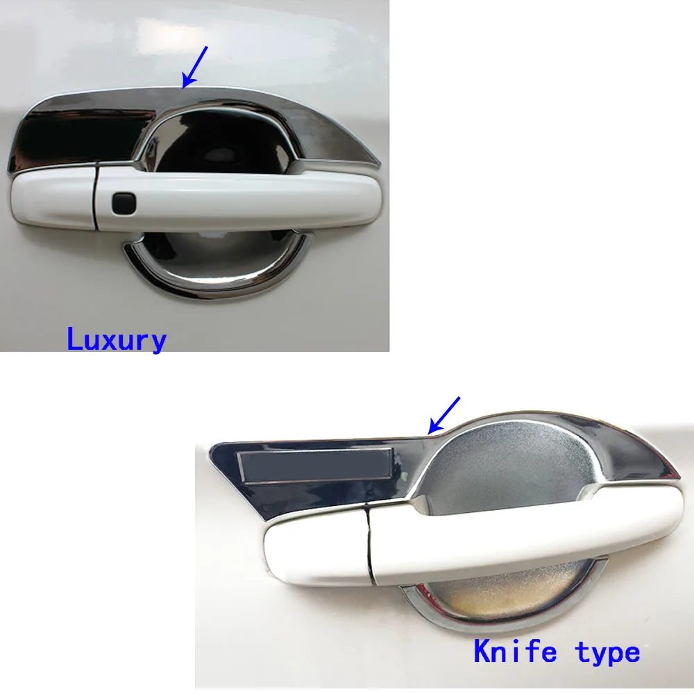 For Suzuki S-Cross Scross Sx4 2014 2015 2016 2017 Car Body Cover Detector Stick Frame Lamp Trim ABS Chrome Hood Door Handle Part