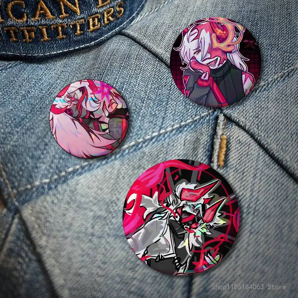 S-Subspace Valk P-PHIGHTINGS Badge on Backpack Clothes decoration Tinplate Round Brooch Funny Custom Gifts for Friend