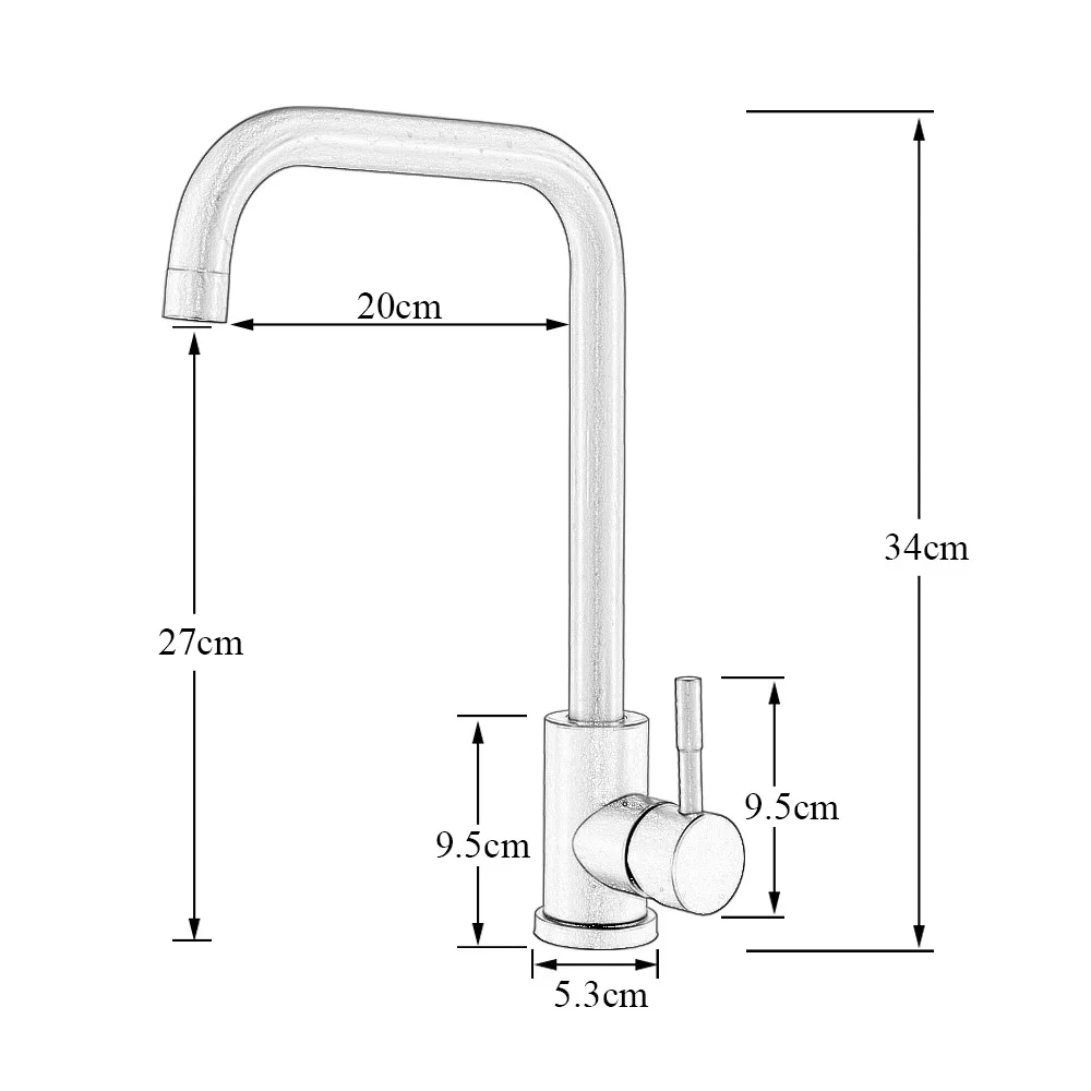 304 Stainless Steel Kitchen Sink Faucet Flexible Hot Cold Water Mixer Single Handle Pull Out Sink Faucet Deck Mounted Water Taps