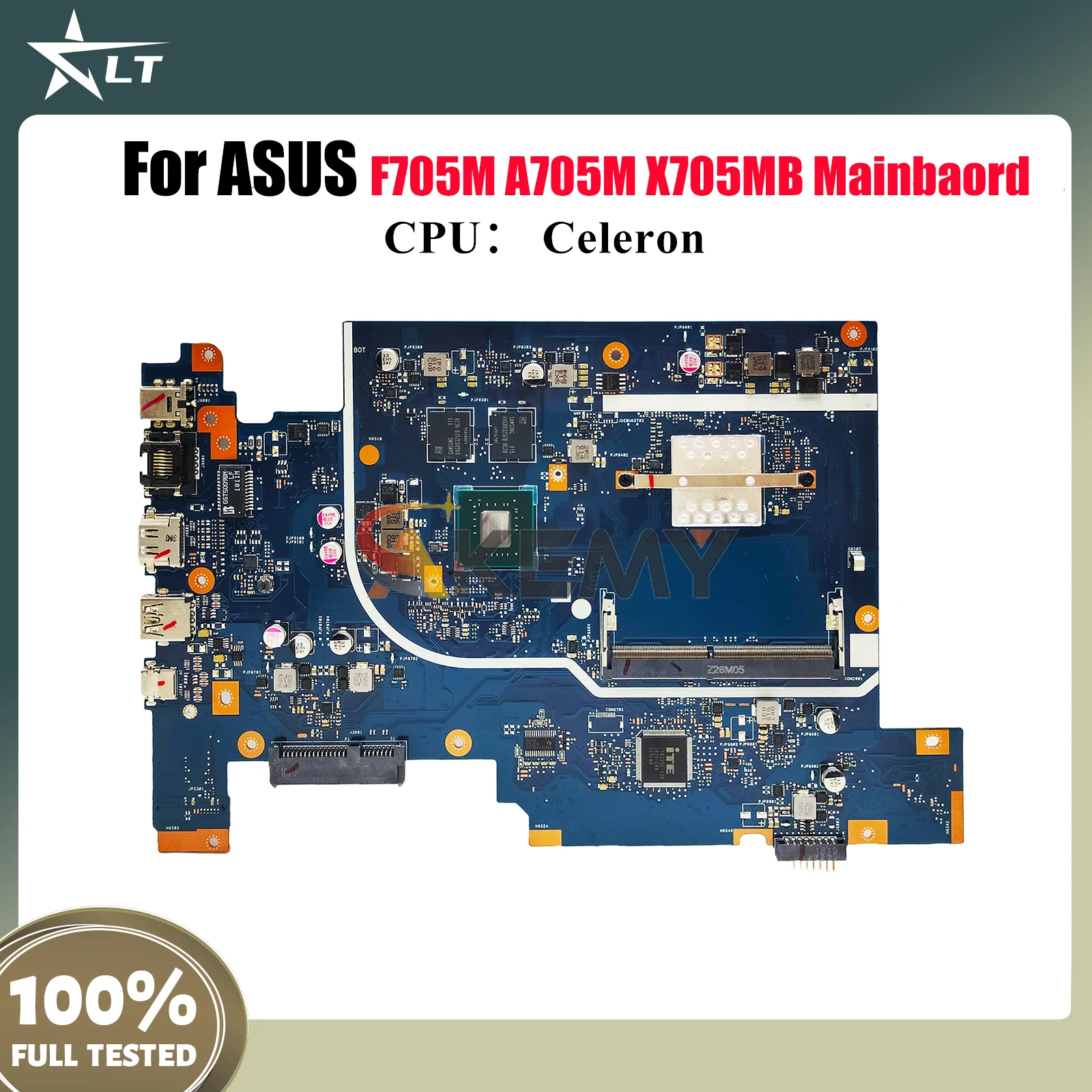 

Материнская плата для ноутбука X705MB для ASUS VivoBook F705M X705M X705MB A705M, материнская плата для ноутбука с процессором Celeron, 100% тестирование, ОК, быстрая доставка