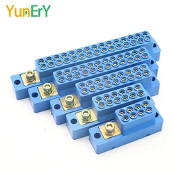 FJ6/SDGW Terminal Block 4/6/9/12/15 Way High Current Junction Box One In Many Out Single Sided Wire Connector Distribution Box