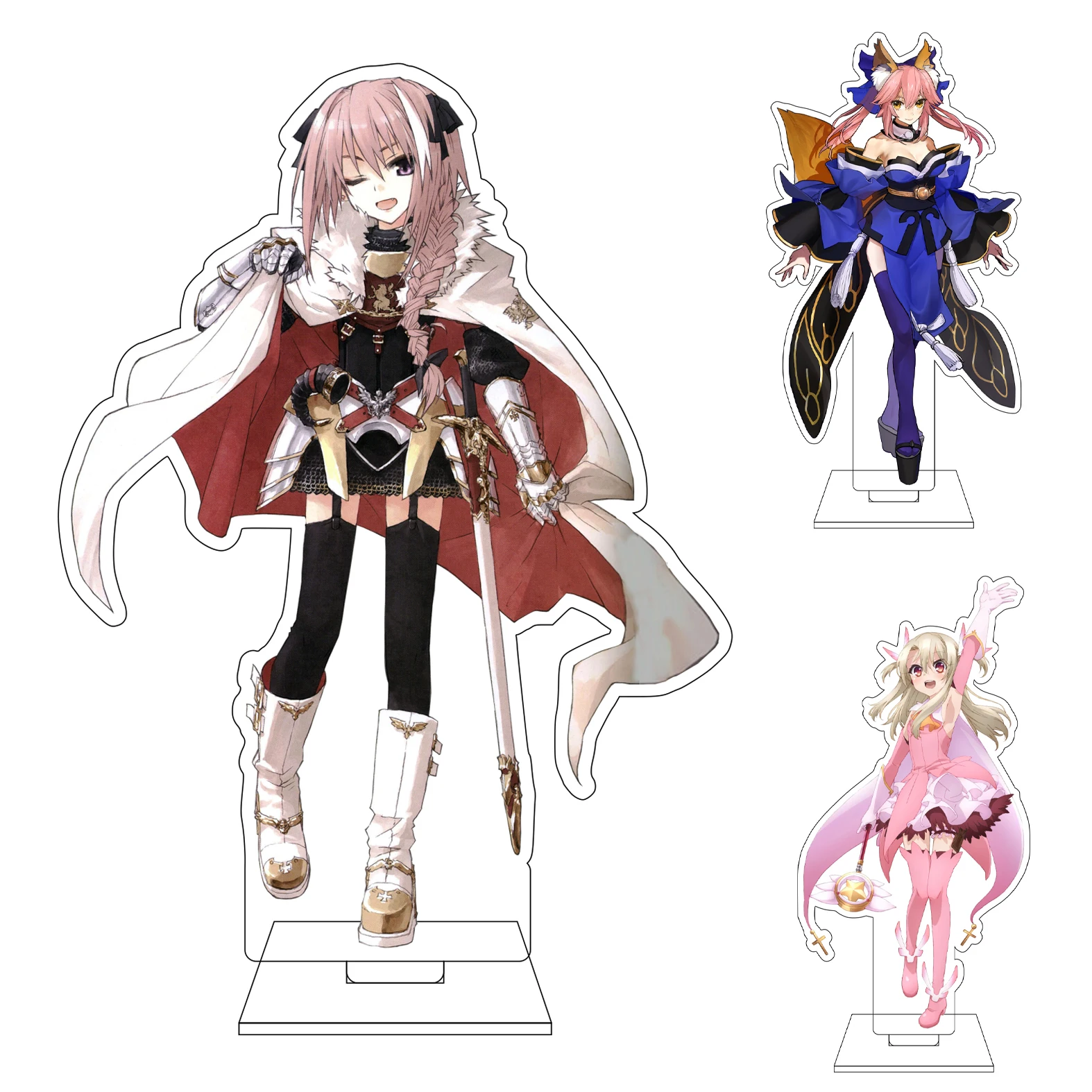 Figura Acrílica de 16CM del Anime Fate/stay night, Base de Exhibición para Cosplay, Tohsaka Rin, Matou Shinji, Adornos, Regalos