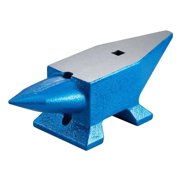 

Однорожковая наковальня 22 фунта, стальная, для кузнечных работ, с круглыми и квадратными отверстиями, для продажи.