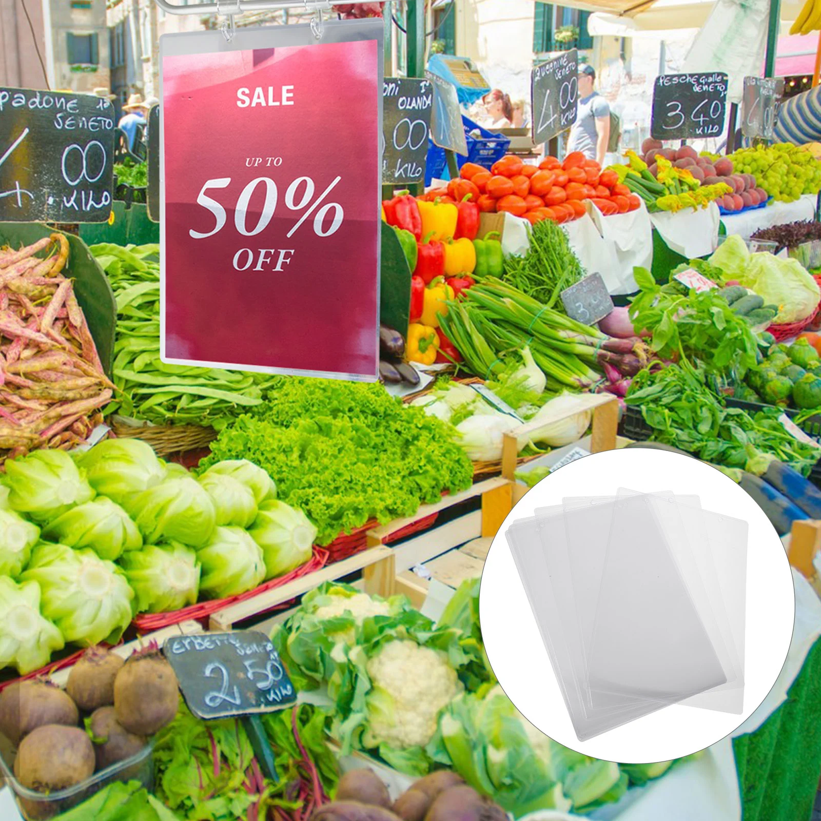 

10 шт. крючки, прозрачные рекламные бумажные рукава, 3100X2200X010 см, защитный пластиковый дисплей для журналов