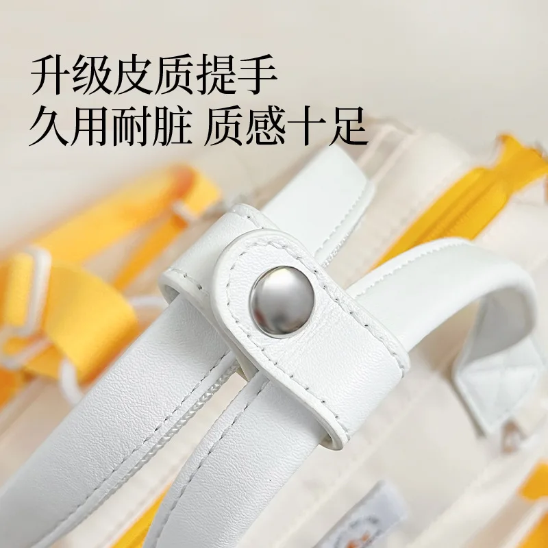 حقيبة الأم حقيبة للحمل متعددة الوظائف بكتف مزدوج وكتف واحد محمولة باليد بسعة كبيرة حقيبة مشي خارجية #4