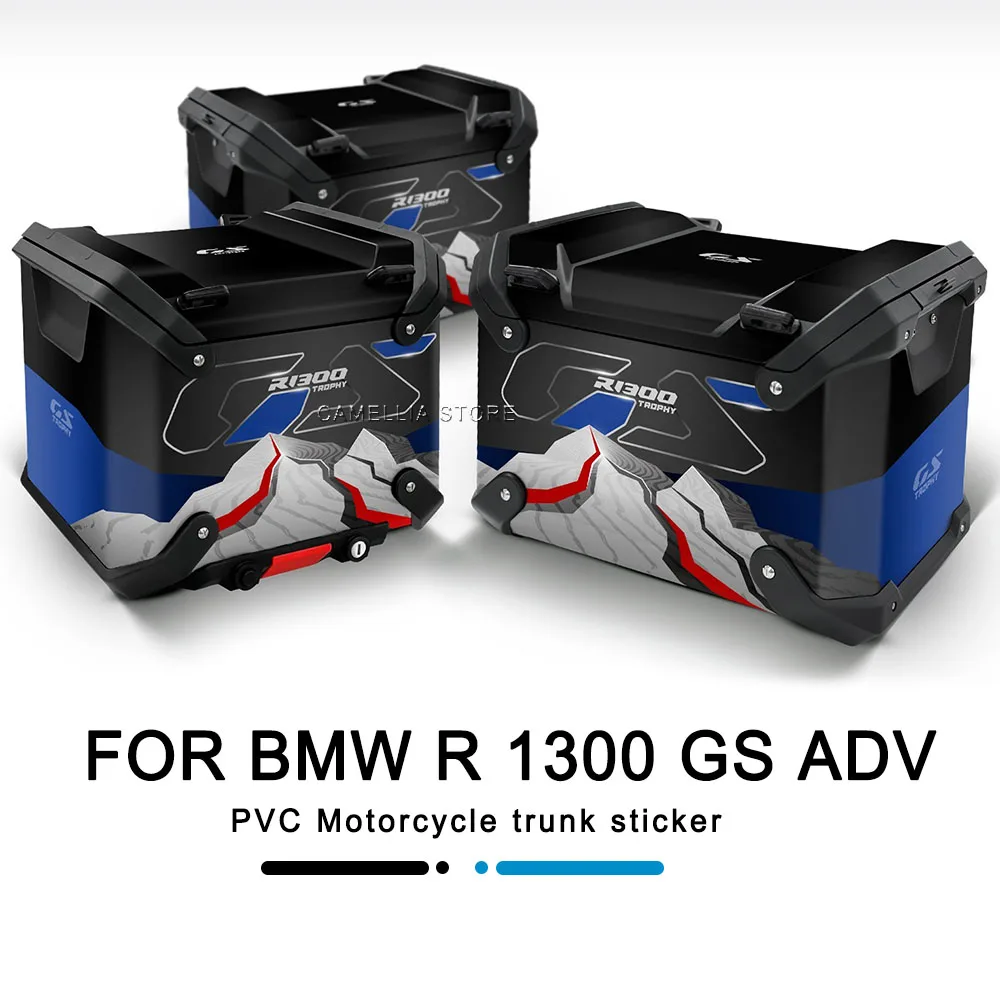 

for BMW R 1300 GS ADV Motorcycle Accessories PVC Motorcycle Triple Box Sticker Waterproof Sticker Newly Launched Sticker