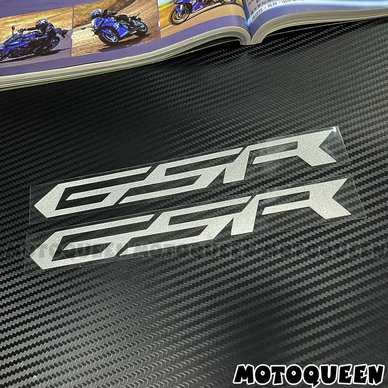 2X Motorcycle Body Shell Wheels Fairing Helmet Tank Pad Logo Accessories Reflective Decals Stickers For GSR 250 400 600 750 1000