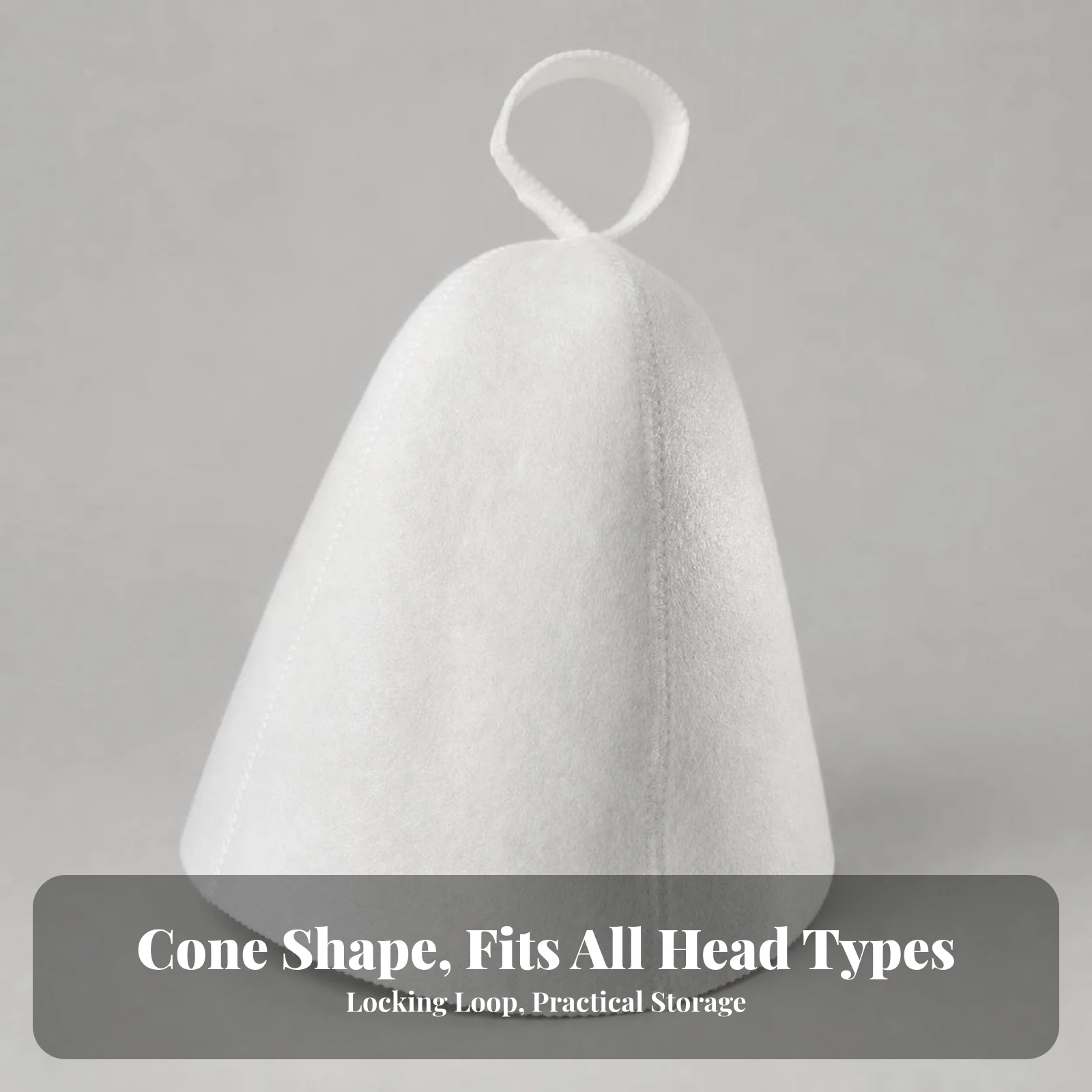 Felt Sauna Hat Comfortable Sauna Cap Wool Felt Banya Hat Breathable One Size Fits All for Steam Room, Bath