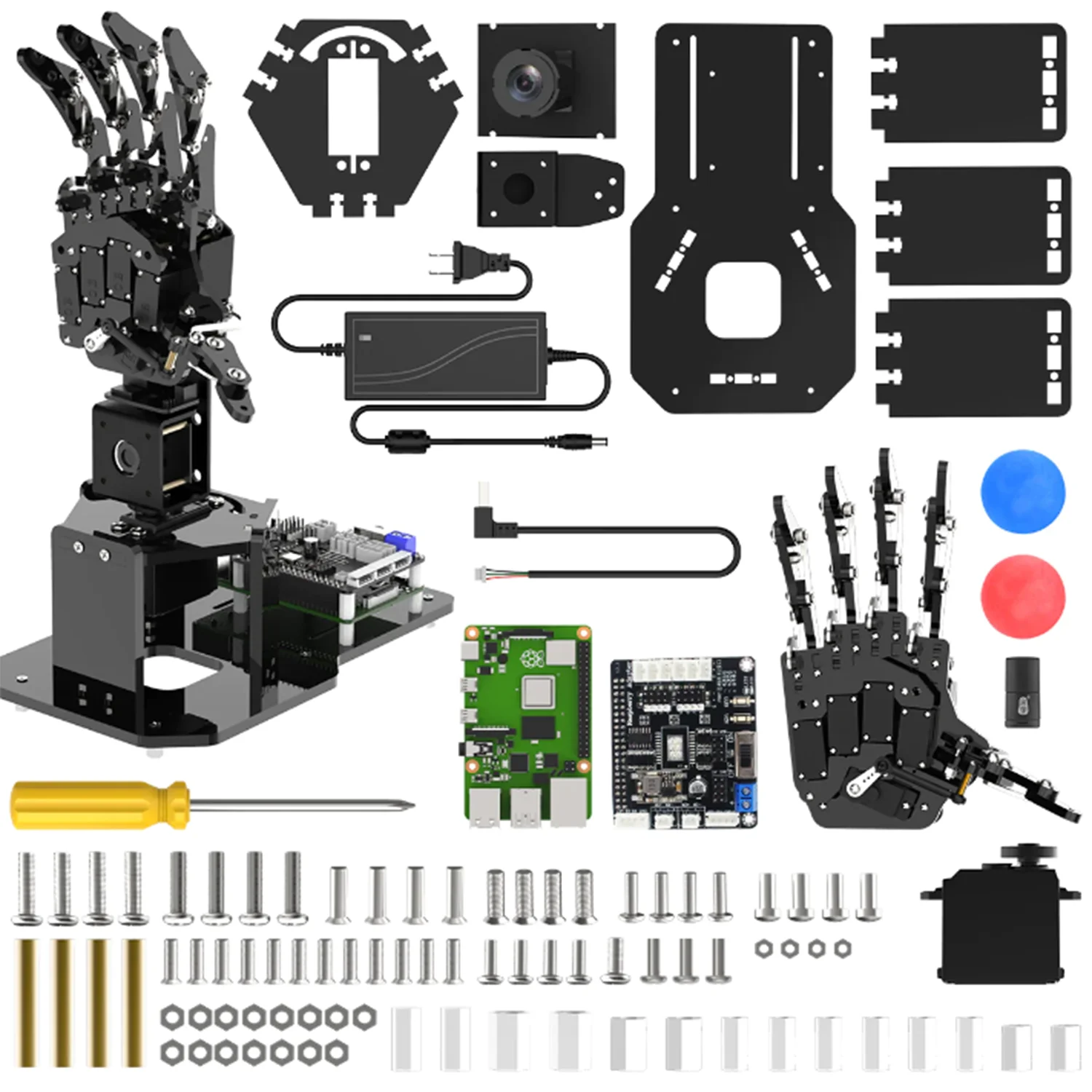 Hiwonder uHandPi Raspberry Pi Robotic Hand AI Vision Python Programmierung