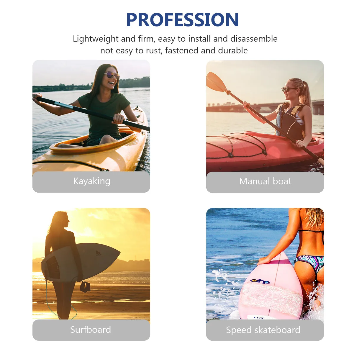 

Универсальные крепления для весел для каяков, сверхпрочные, из полипропилена, нержавеющие, низкопрофильные, для каяков, лодок, удочек, рыболовных сетей